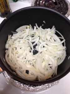 onions and garlic, check